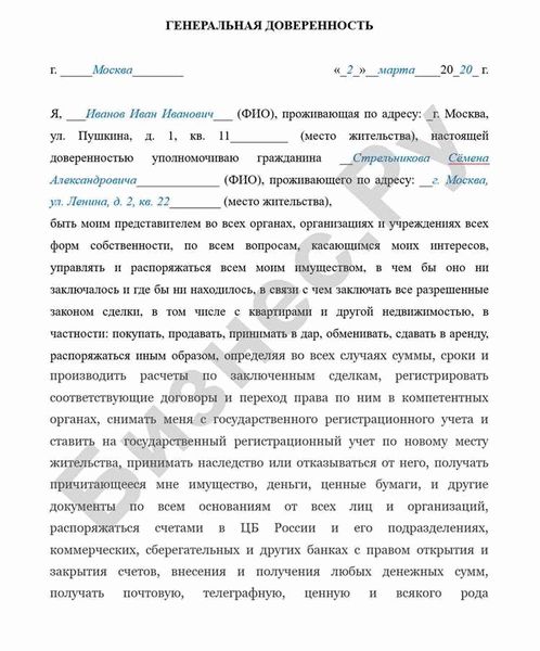 Определение и особенности генеральной доверенности