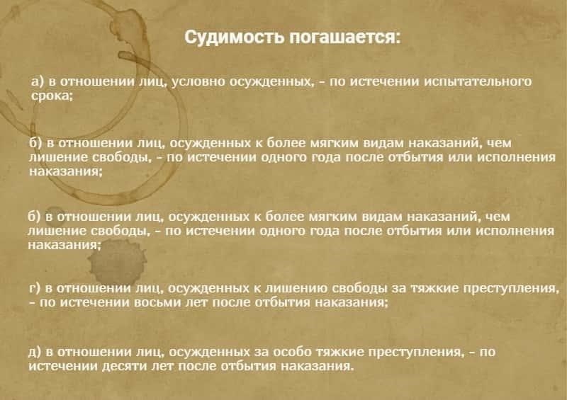 Когда судимость может быть снята, несмотря на прошедшее время