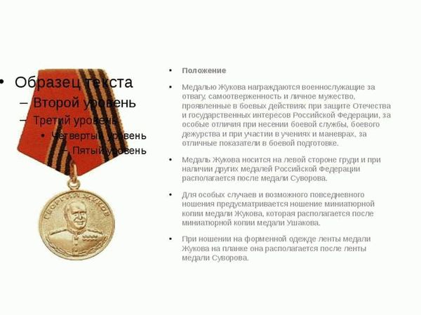 Как выглядит медаль