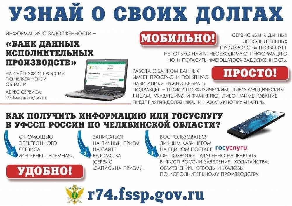 Навигация по онлайн-сервису для поиска информации о задолженности