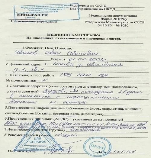 Неправильное название компании в медицинских справках
