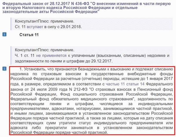 Сроки и порядок списания долгов