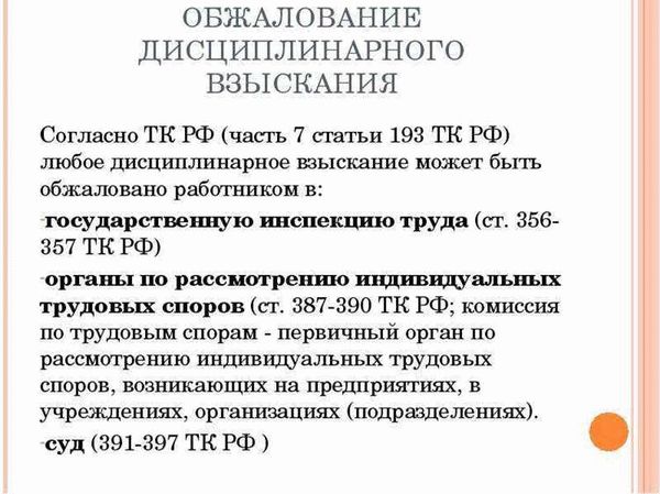 Судебный порядок обжалования приказа об увольнении