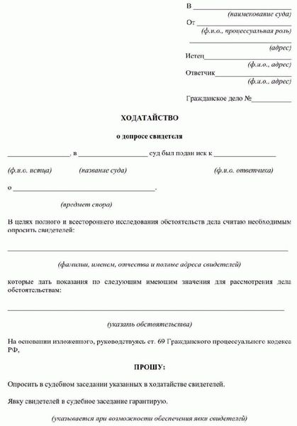 Как правильно подают и составляют ходатайство