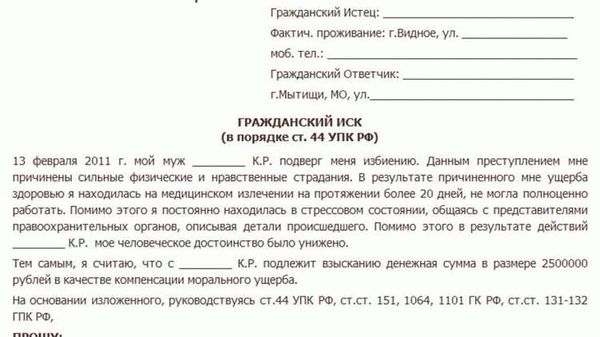 Процесс подачи искового заявления