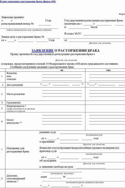 Когда необходимо подавать на развод в ЗАГС?