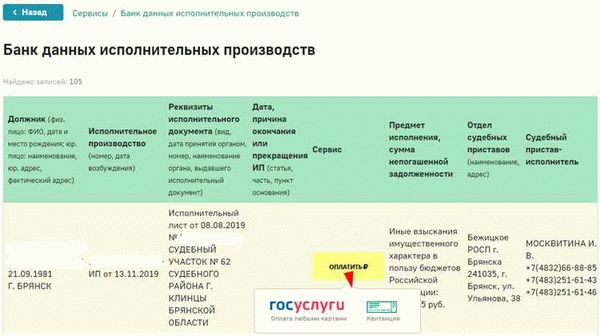 Порядок прекращения взыскания