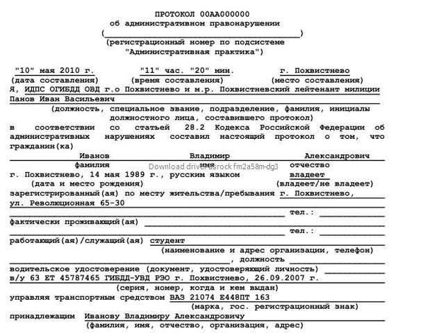 Протокол об административном правонарушении: суть и цель
