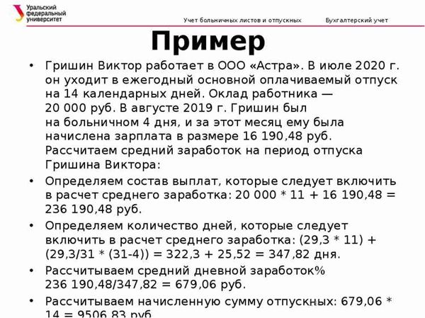 Процедура оформления отпуска и больничного