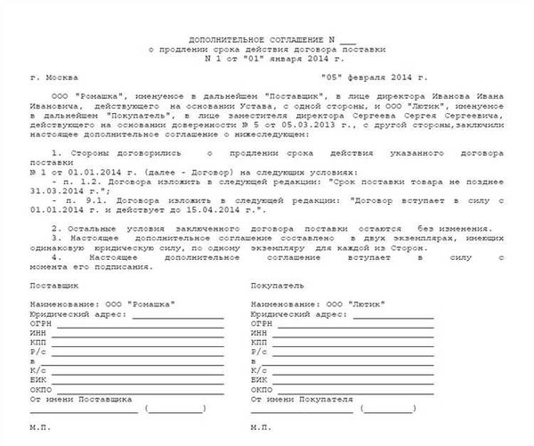 Основные положения о пролонгации договора аренды
