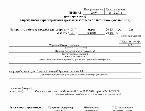Порядок процедуры
