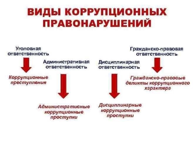 Виды нарушений в государственном секторе