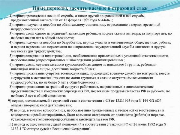 Учет трудового стажа при работе по договору подряда