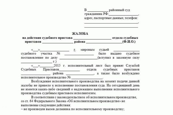 Правила подачи и рассмотрения жалобы